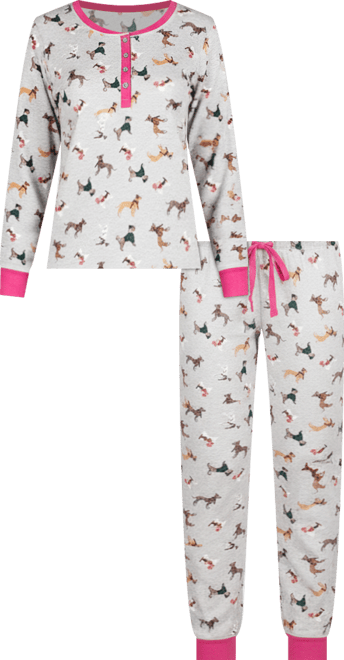 Women's Dog Mania 2 Piece Pajama Set