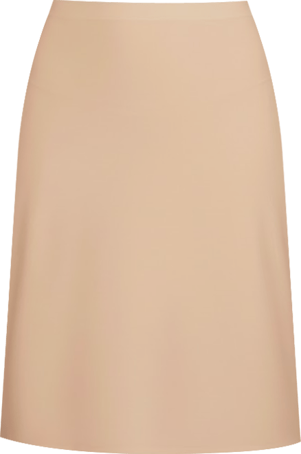 Women's Seamless High-Waisted Bonded Half Slip Skirt