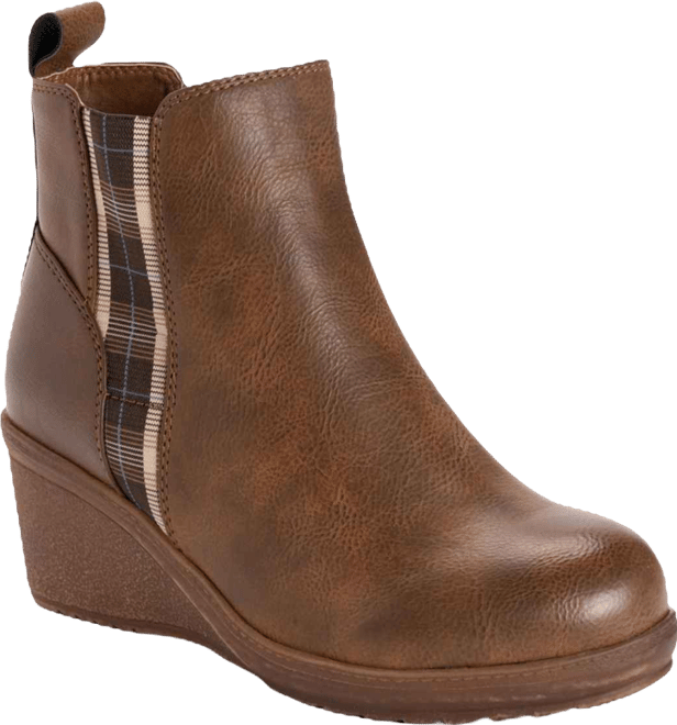 Women's England Oxford Wedge Booties