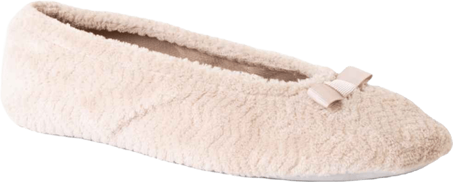 Women's Chevron Micro Terry Ballerina Slipper