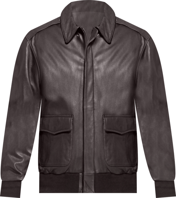 Men A-2 Leather Flight Bomber Jacket