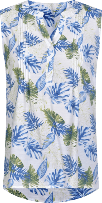 Women's Sleeveless Pintucked Blouse