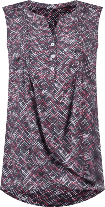 Women's Sleeveless Pintucked Blouse