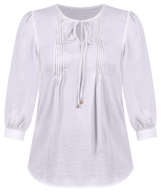 Women's Elbow Sleeve Satin Blouse