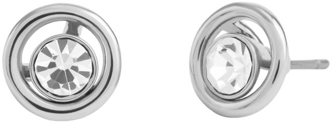 Faux Stone Convertible Halo Stone Stud Earrings