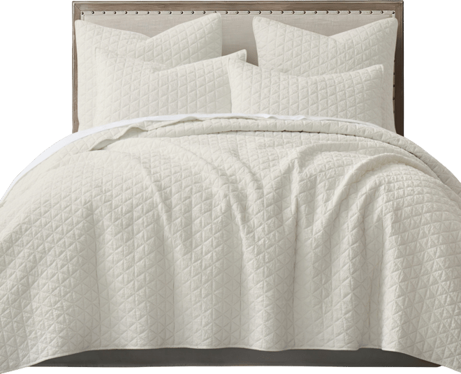 Homthreads Rowan Enzyme Wash 3-Pc. Quilt Set, King/California King