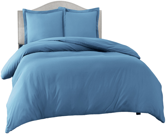 Neslt Super Soft Double Brushed Microfiber 3 Pc. Duvet Cover Set, Queen