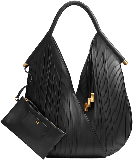 Baldwin Large Laser-cut Shoulder with Leather Wrapped Rounded Handle