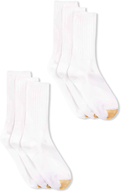 Women's 6-Pack Casual Ribbed Crew Socks