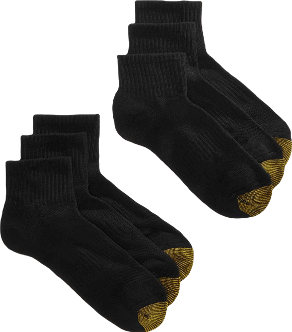Women's 6-Pack Athletic Half-Cushion Quarter Socks