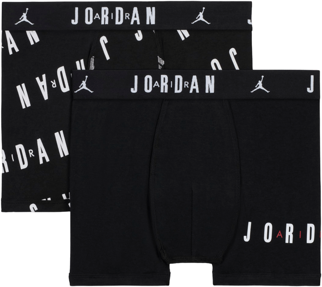 Jordan Dri-FIT Cotton Essentials Big Kids' Flight Boxer Briefs (2-Pack)