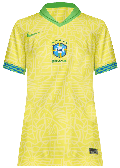 Brazil 2024 Stadium Home Women's Nike Dri-FIT Soccer Replica Jersey