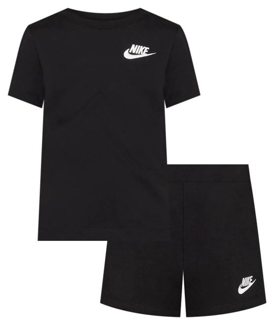 Nike Conjunto de dos piezas con shorts de tejido Knit para niños talla pequeña