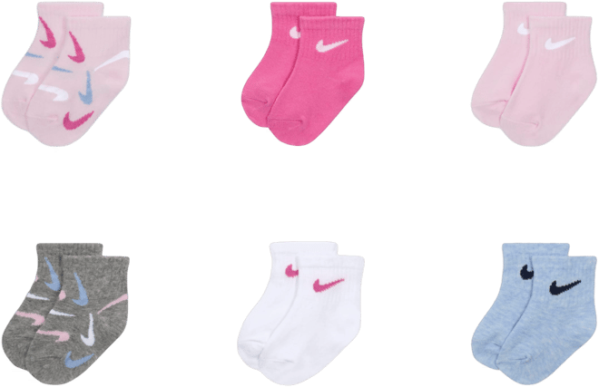 Nike Calcetines al tobillo (6 pares) Baby Swooshfetti