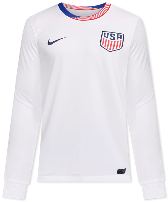USMNT 2024 Stadium Home Men's Nike Dri-FIT Soccer Long-Sleeve Replica Jersey