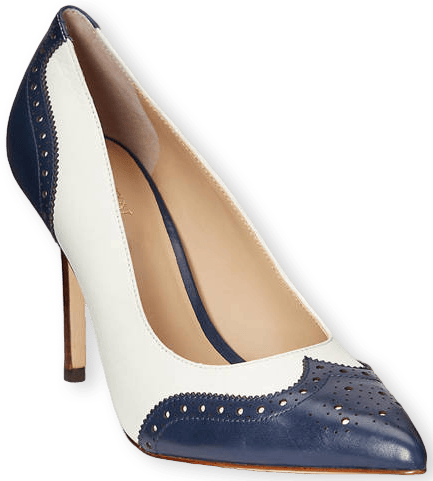 Lauren Ralph Lauren Lynden Nappa & Burnished Leather Pumps | Belk