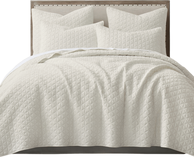 Homthreads Rowan Enzyme Wash 3-Pc. Quilt Set, Full/Queen