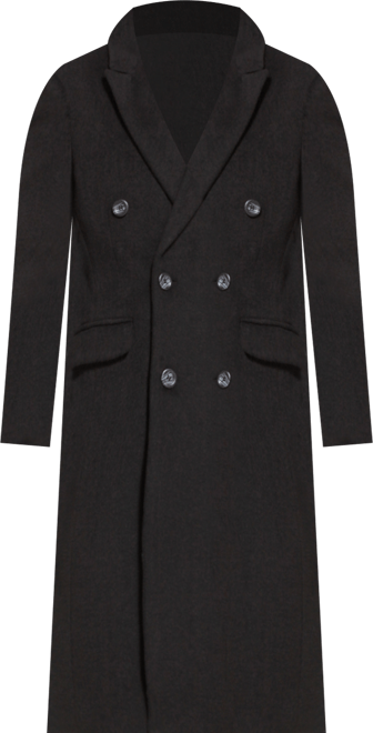 Men Josh Wool Blend Double Breasted Long Coat