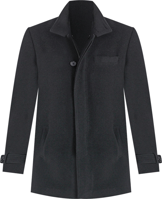 Men Owen Wool Blend Car Coat