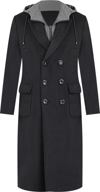 Men Holmes Wool Blend Long Walking Coat
