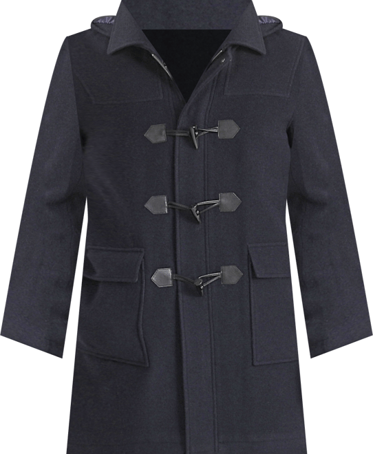 Men Mason Wool Blend Duffle Toggle Coat