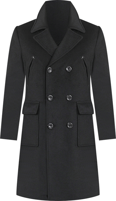 Men Addison Wool Blend Pea Coat