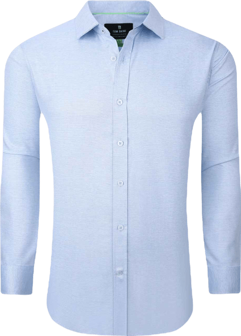 Men's Performance Solid Long Sleeve Button Down Dress Shirt