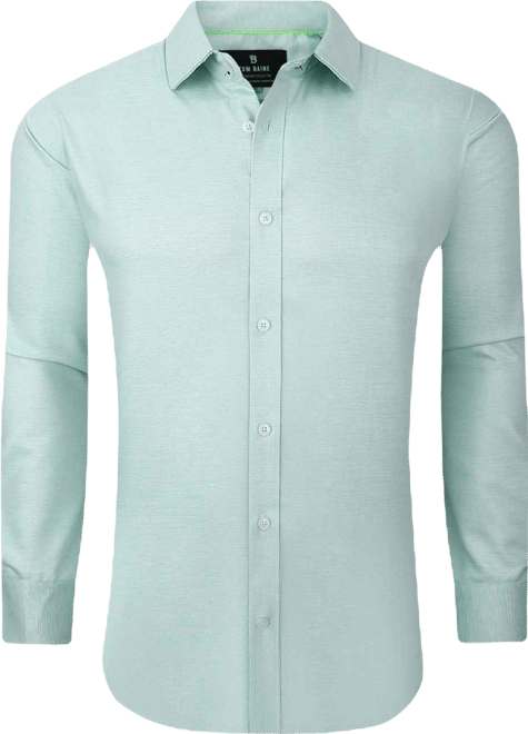 Men's Performance Solid Long Sleeve Button Down Dress Shirt