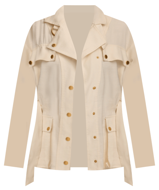 大人気【Donna Karan New York】 ベルト付きクレープジャケット 大人気【Donna Karan New York】 ベルト付きクレープジャケット