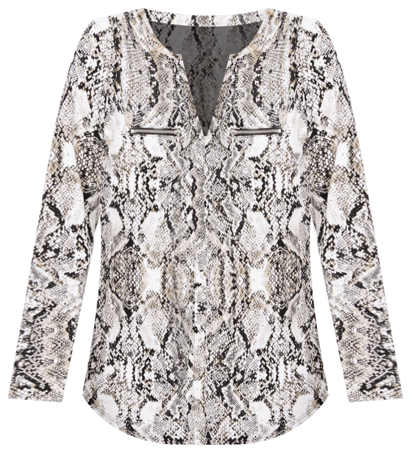 New INC selling INTERNATIONAL CONCEPT snake skin design blouse 3X