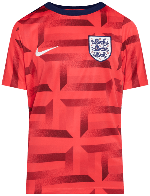 England Academy Pro Older Kids' Nike Dri-FIT Football Pre-Match Short-Sleeve Top