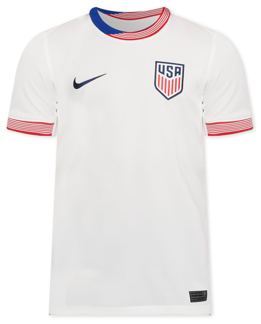 USMNT 2024 local Stadium Jersey de fútbol Nike Dri-FIT Replica para niños talla grande
