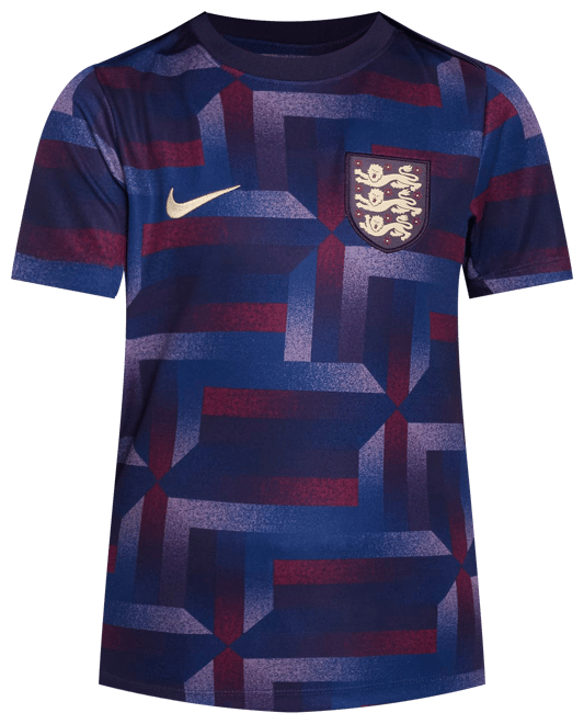 England Academy Pro Older Kids' Nike Dri-FIT Football Pre-Match Short-Sleeve Top