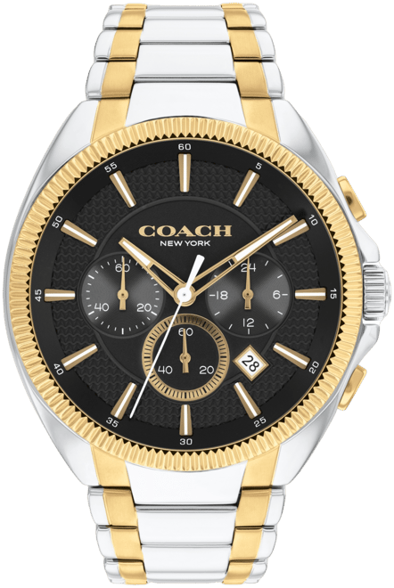 COACH ゴールド (2点) COACH Men's Jackson Two-Tone Stainless Steel Watch 45mm - Macy's