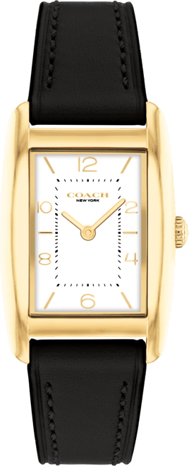 Women's Reese Black Leather Watch 24mm