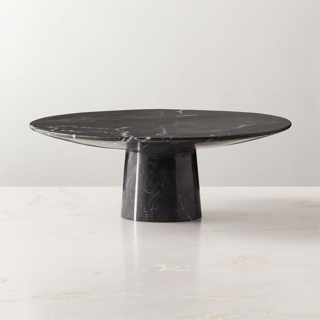 Cyloh Black Marble Pedestal Cake Stand CB2 Canada