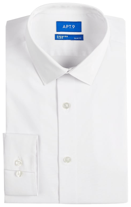 Apt. 9 Slim Fit Stretch Spread Collar Dress Shirt, $24