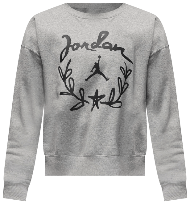Jordan Brooklyn Fleece เสื้อวอร์มคอกลมผู้หญิงมีกราฟิก