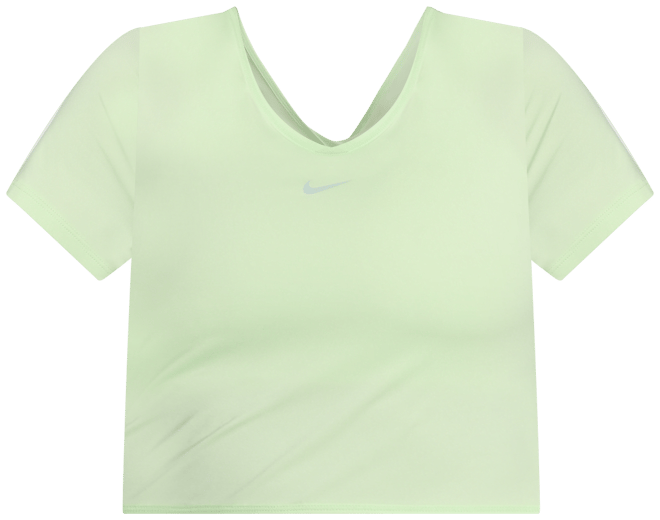 Nike One Classic Women's Dri-FIT Short-Sleeve Cropped Twist Top