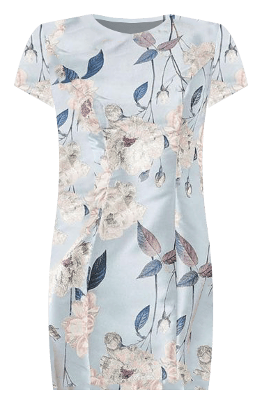fitted a line mini dress Contrast Trim Knit Mini Dress main image 0