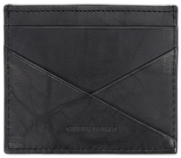 Men's Rfid Leather Slimfold Wallet with Removable Magnetic Card Case