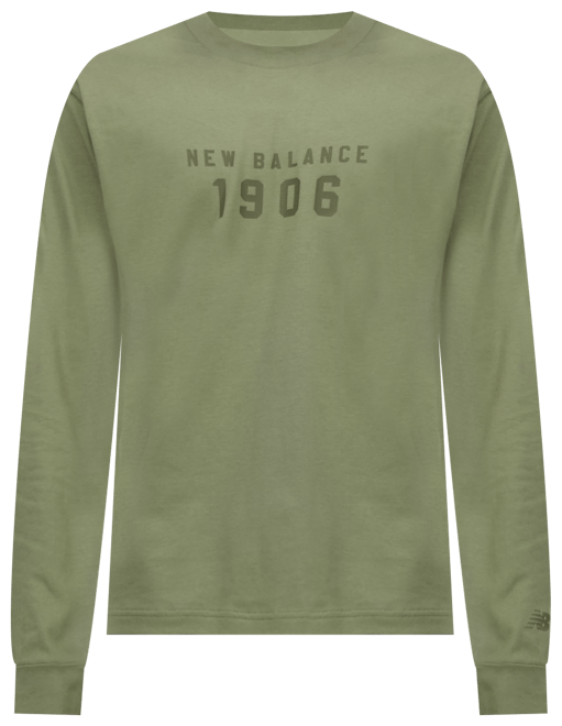 New Balance Män Iconic Collegiate Graphic Long Sleeve