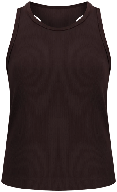 New Balance Femme Linear Heritage Rib Knit Racer Tank
