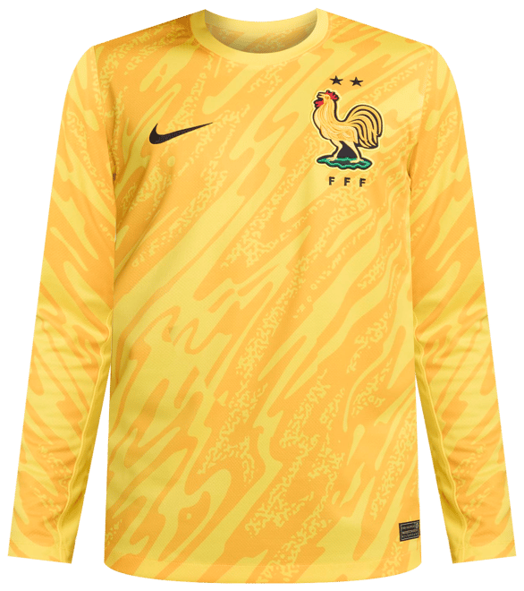 FFF (Men's Team) 2024/25 Stadium Goalkeeper Men's Nike Dri-FIT Soccer Replica Jersey