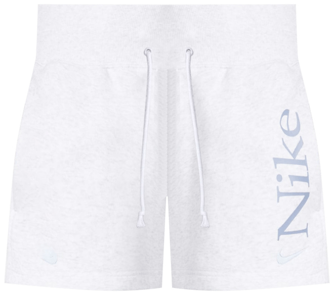 Nike Sportswear Phoenix Fleece กางเกงขาสั้นเอวสูง 2 นิ้วทรงหลวมมีโลโก้ผู้หญิง