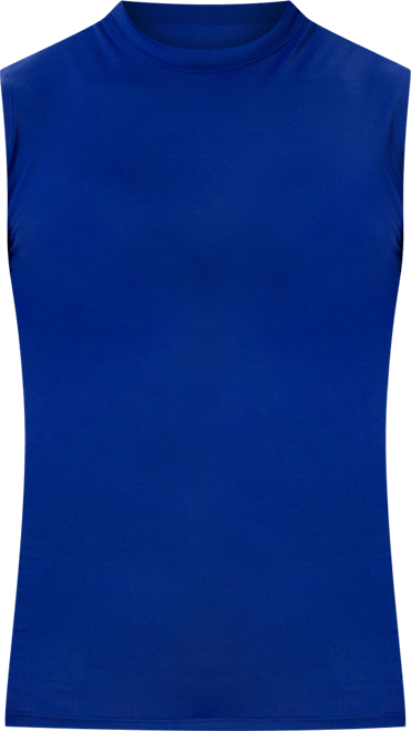 Men's Activewear Hi-Neck Sleeveless Crewneck T-shirt