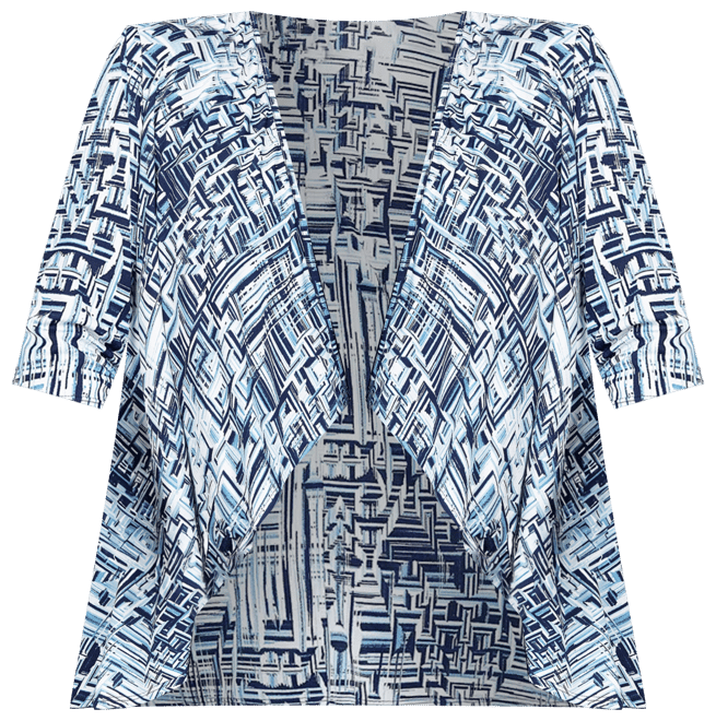 Plus Size 3/4 Length Sleeve Open Cardigan