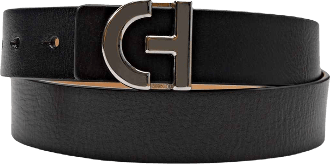 Women's Signature Ch Plaque Buckle Belt