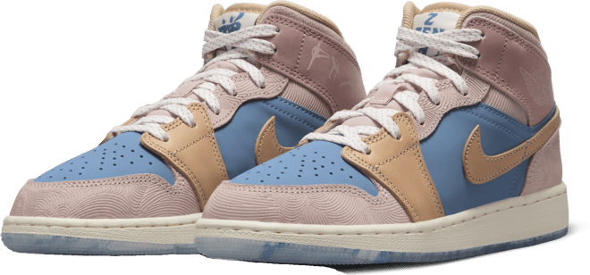 Air Jordan 1 Mid Sneaker School Big Kids' Shoes