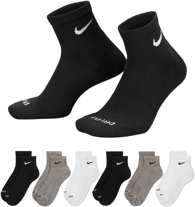 Nike Everyday Plus Cushioned Training Ankle Socks (6 Pairs)
